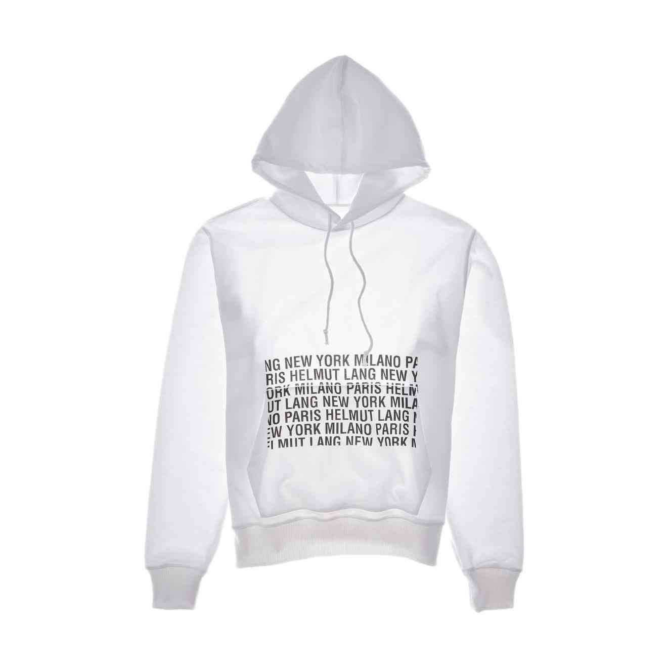 Sudadera con capucha y logo de caja de HELMUT LANG Imagen secundaria del producto