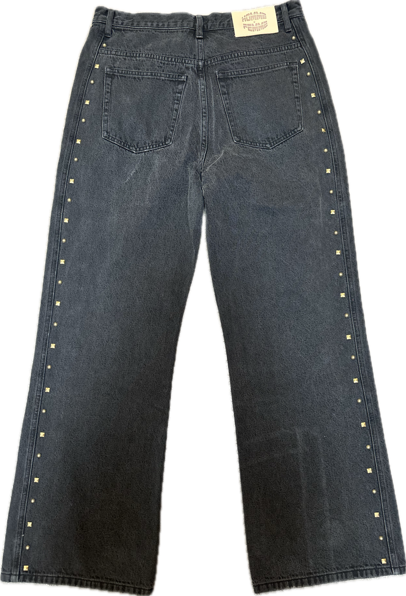 HOMME+FEMME-Men's Baggy Fit Jeans and Denim