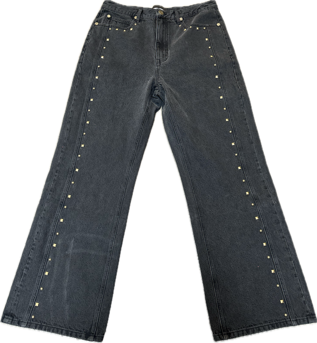HOMME+FEMME-Men's Baggy Fit Jeans and Denim