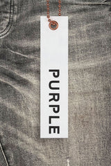 PURPLE BRAND P002 Grey Dirty Blowout Jeans