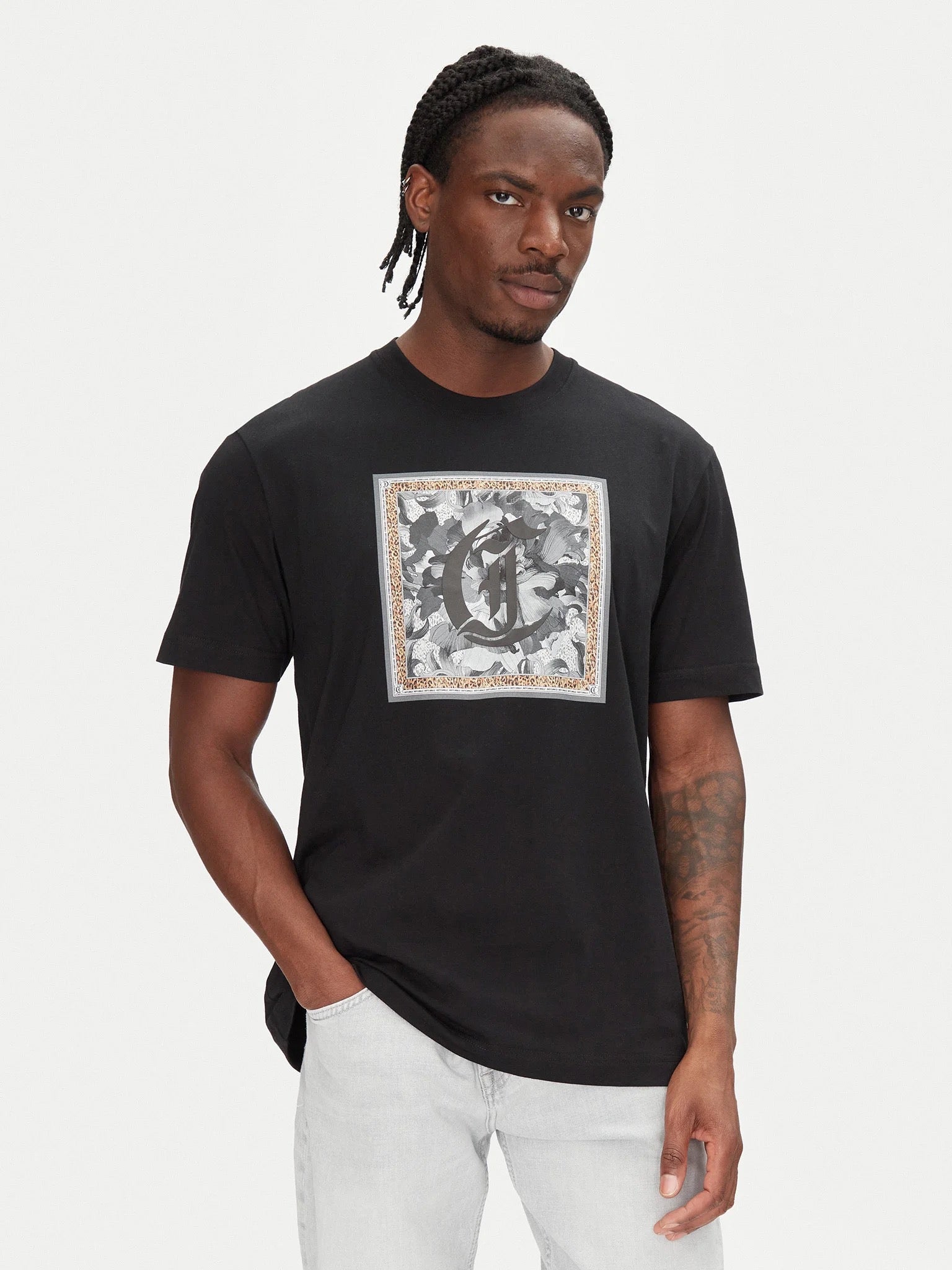 JUST CAVALLI-Men's Short-Sleeve T-Shirts and Tees