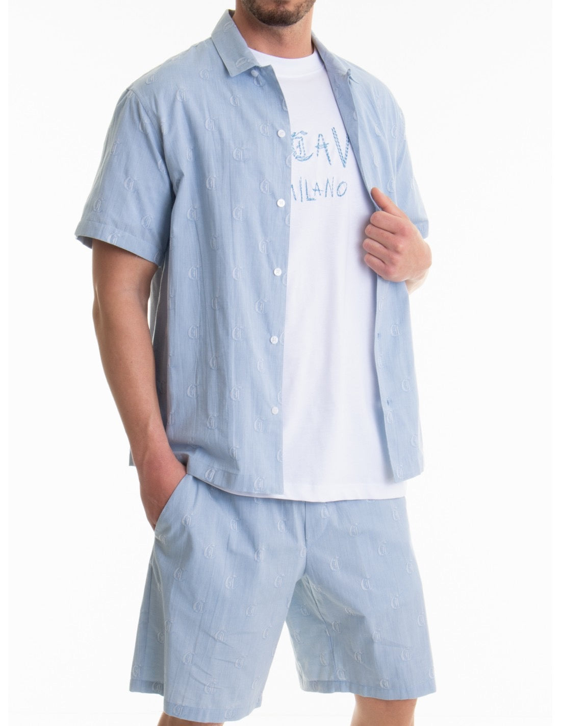 JUST CAVALLI-Men's Button-Up and Polo Shirts Imagen principal del producto