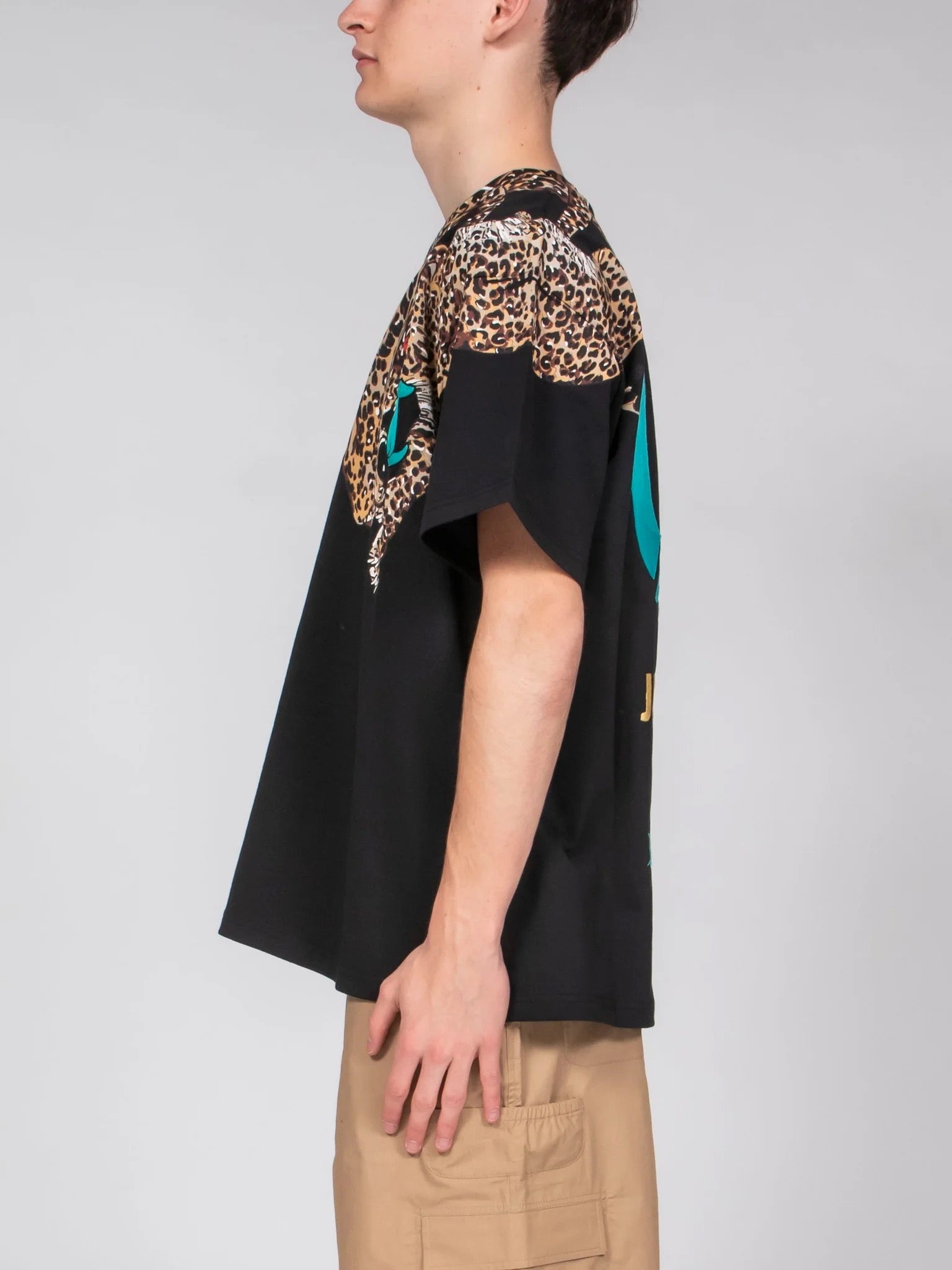 Camiseta con cuello de leopardo de JUST CAVALLI Imagen secundaria del producto