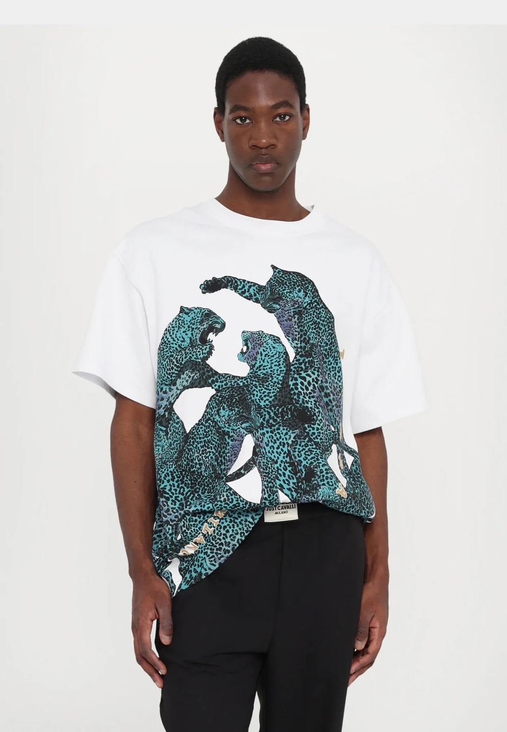 JUST CAVALLI-Men's Short-Sleeve T-Shirts and Tees