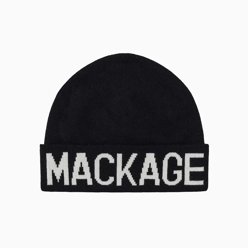 MACKAGE Kiko-KZ Knit Merino Blend Logo Hat for Kids - Gravity NYC