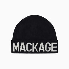 MACKAGE Kiko-KZ Knit Merino Blend Logo Hat for Kids - Gravity NYC