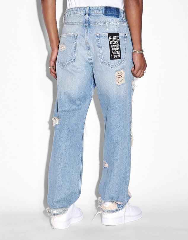 KSUBI-Men's Baggy Fit Jeans and Denim