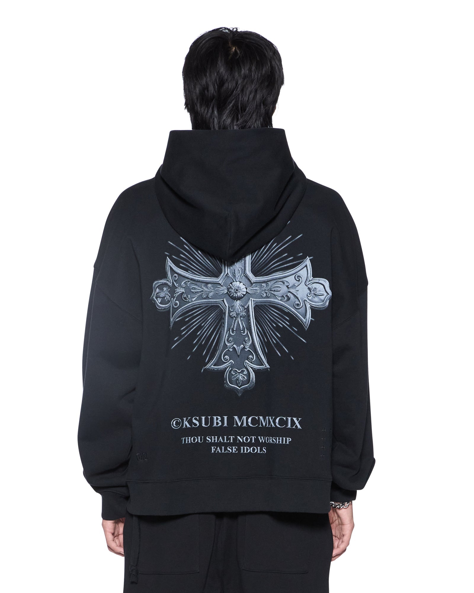 KSUBI False Idols Ekcess Zip Hoodie Jet Black Secondary image