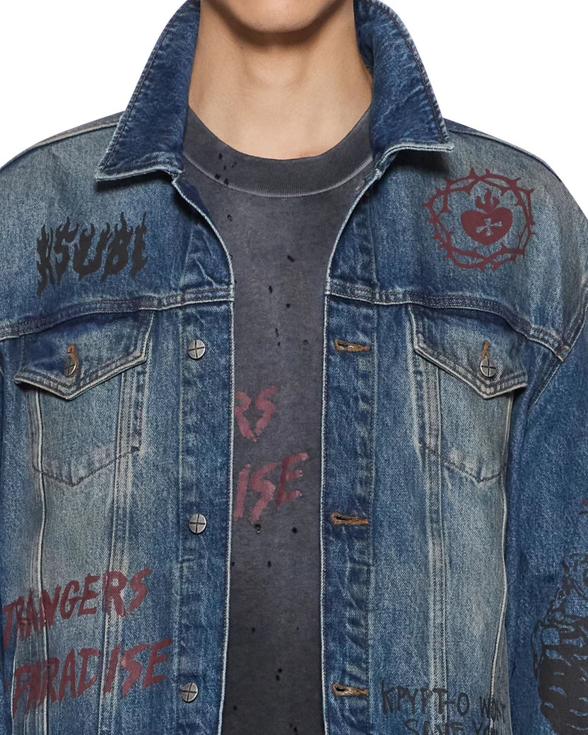 KSUBI-Men's Jean Jackets and Denim Jackets