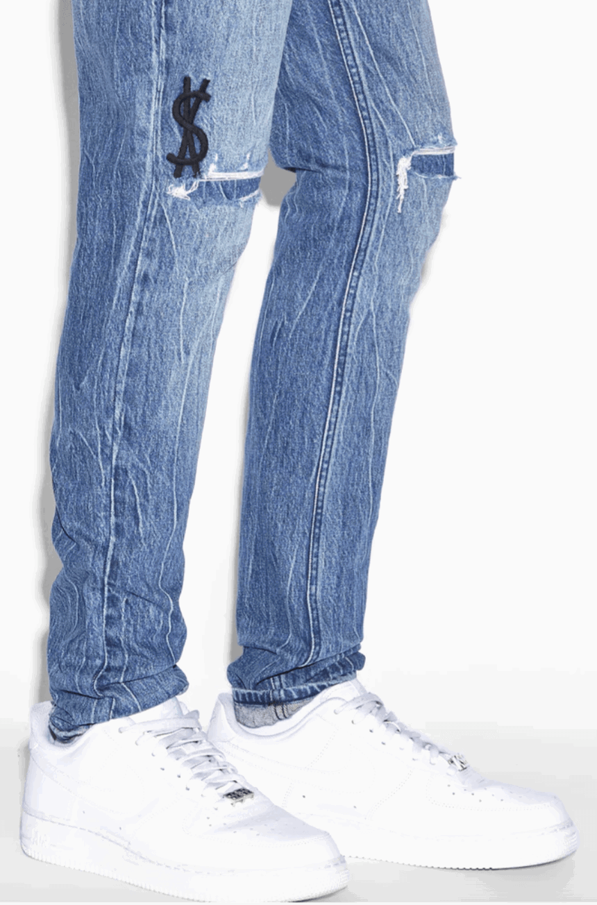 KSUBI-Men's Skinny Fit Jeans and Denim