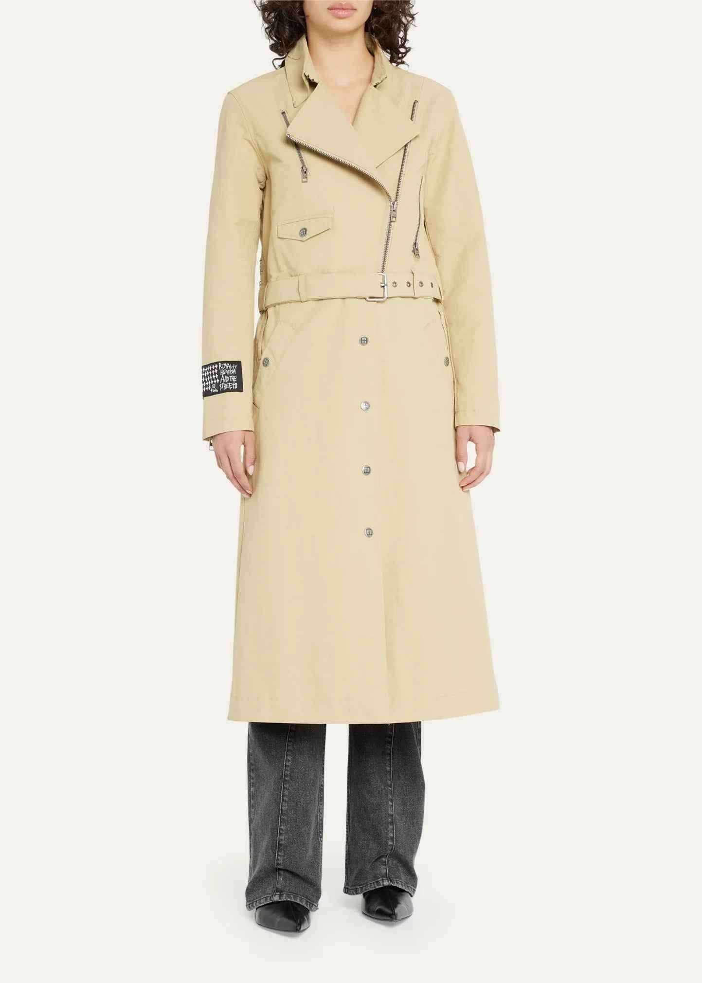 KSUBI Women's Incognito Biker/Trench Coat Secondary image