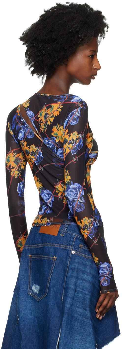 Camiseta de manga larga con transferencia para mujer KSUBI Cyberflora Imagen secundaria del producto