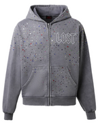 LOST INTRICACY-Men's Zip-Up Hoodies