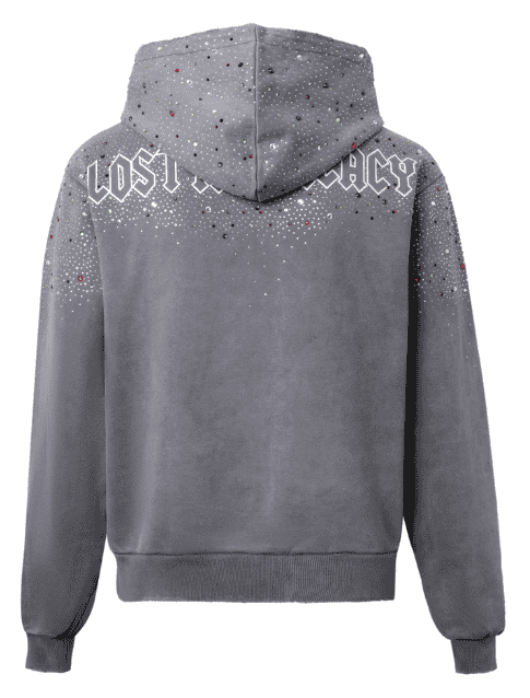 LOST INTRICACY-Men's Zip-Up Hoodies