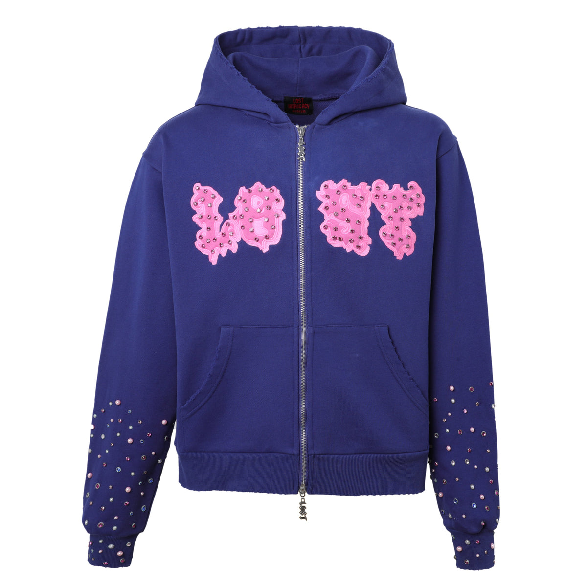 LOST INTRICACY-Men's Zip-Up Hoodies Imagen principal del producto