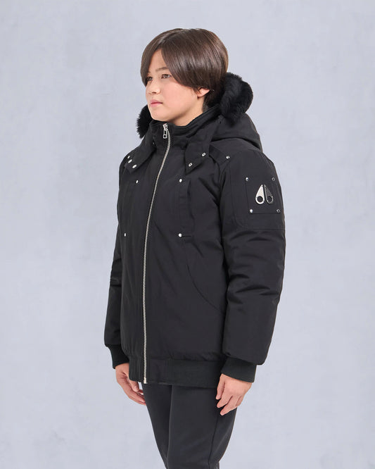 MOOSE KNUCKLES Kids Unisex Original Shearling Trim Bomber - Gravity NYC