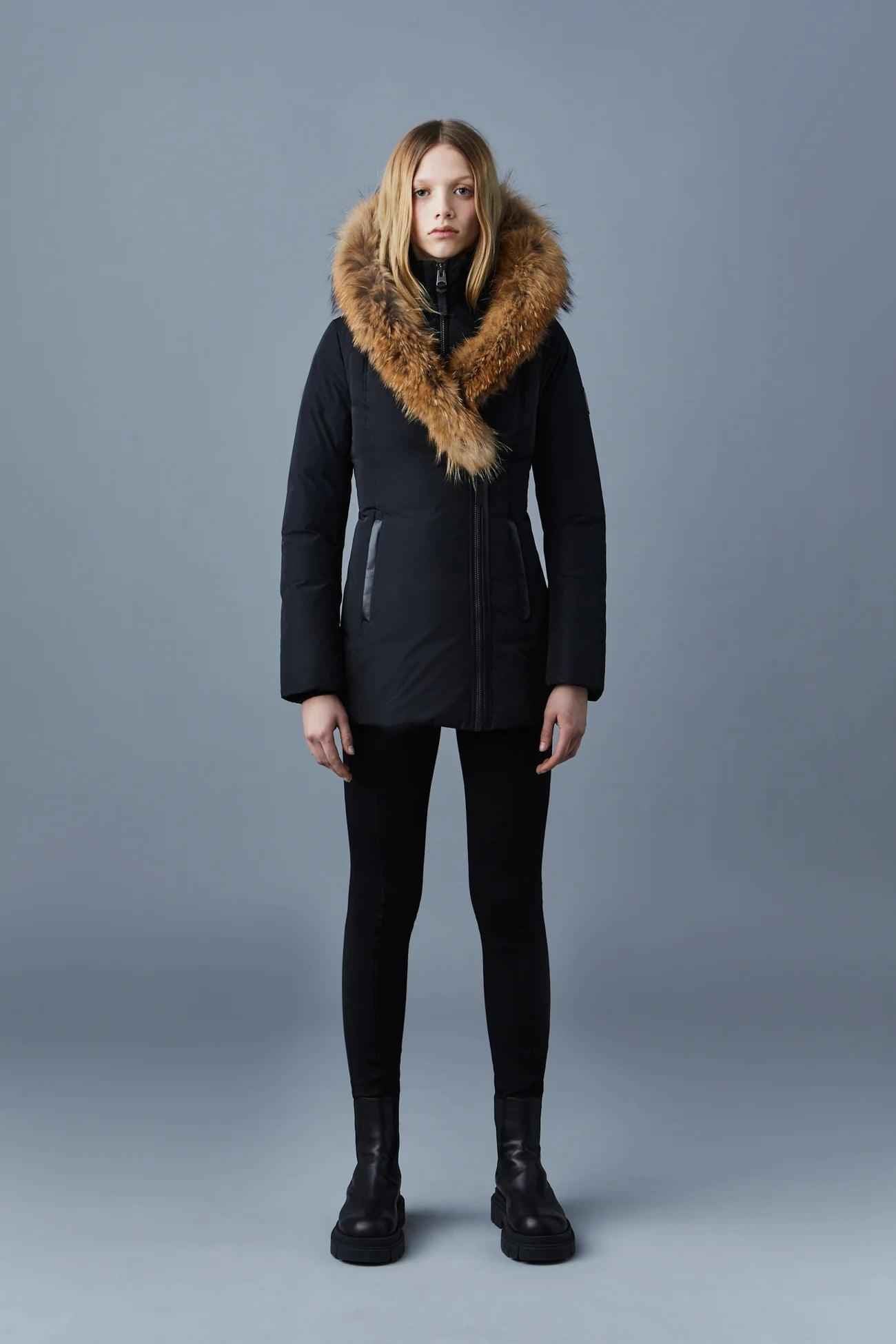 MACKAGE Adali-F Down Coat With Natural Fur Signature Mackage Collar Secondary image
