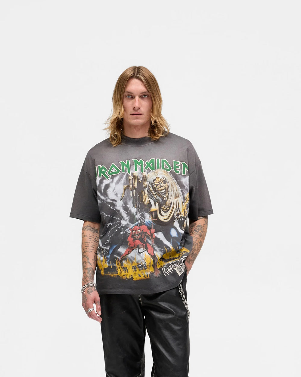 REPRESENT X Iron Maiden Number of Beast T-Shirt - Gravity NYC