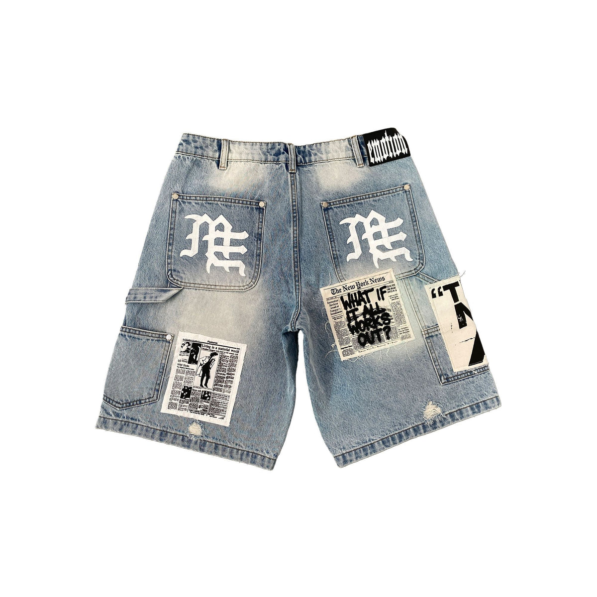 MIXED EMOTION-Men's Jean Shorts and Denim Shorts Secondary image