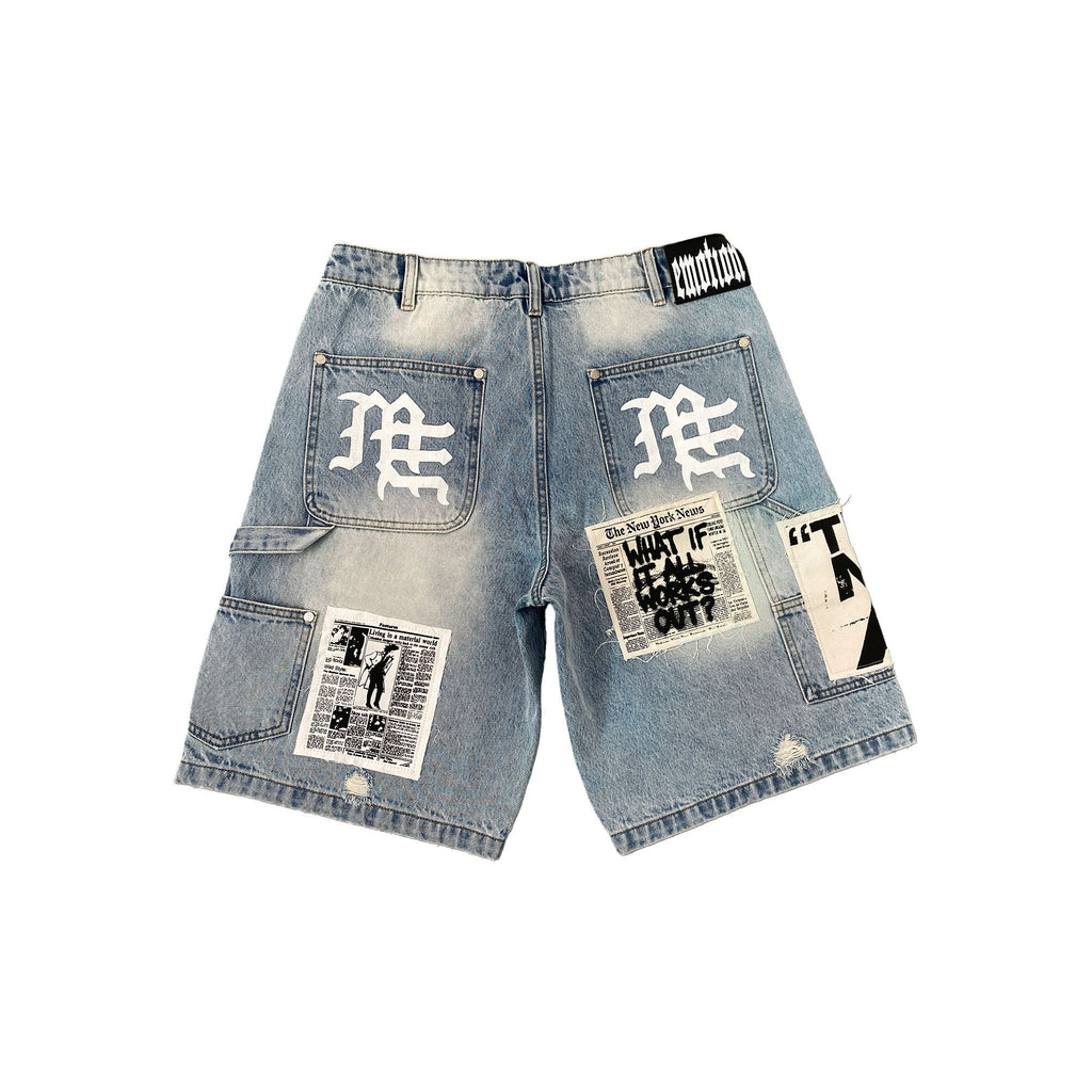MIXED EMOTION-Men's Jean Shorts and Denim Shorts