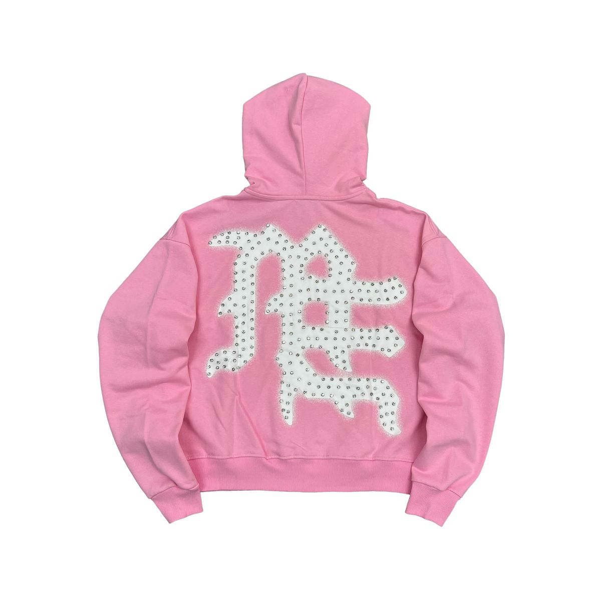 Sudadera con capucha "End" de pedrería MIXED EMOTION Imagen secundaria del producto