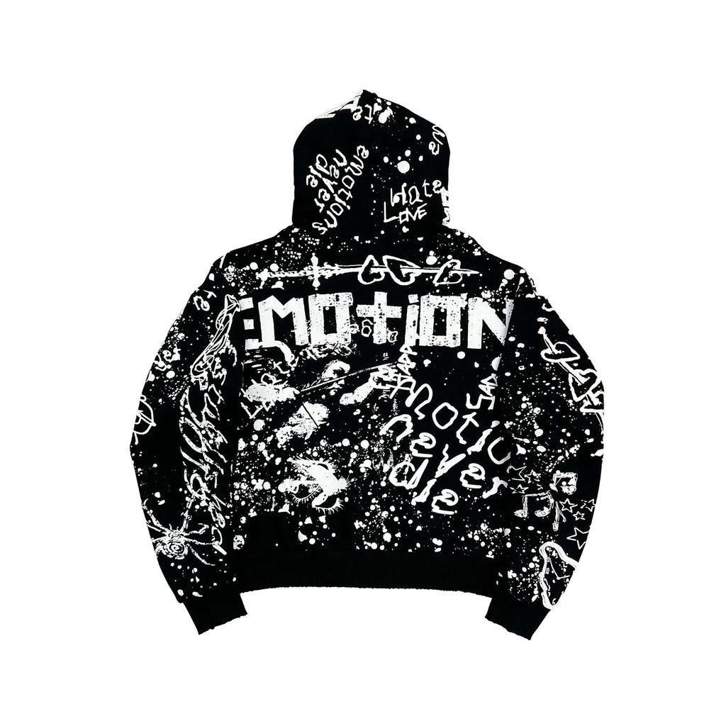 MIXED EMOTION-Men's Zip-Up Hoodies