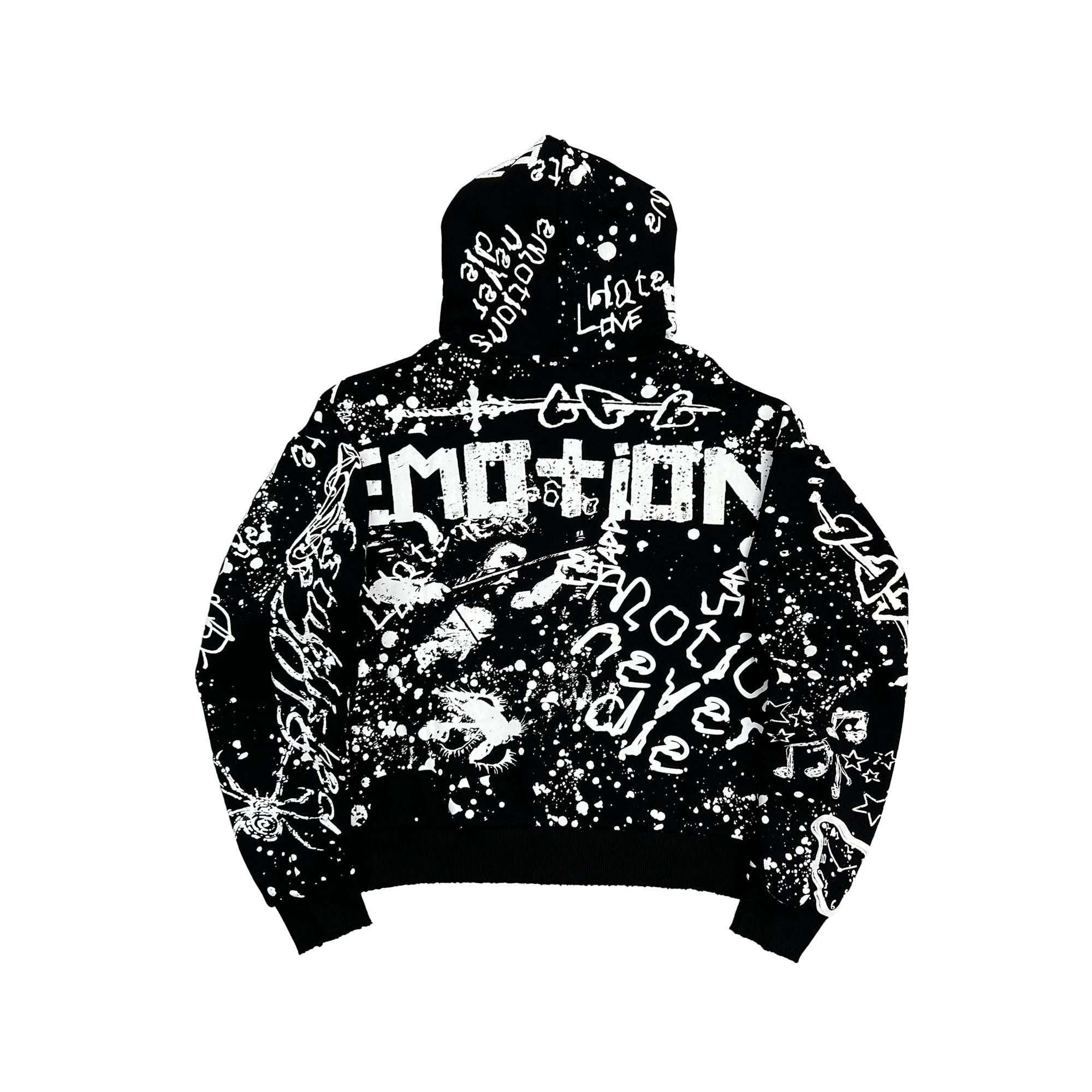 MIXED EMOTION-Men's Zip-Up Hoodies