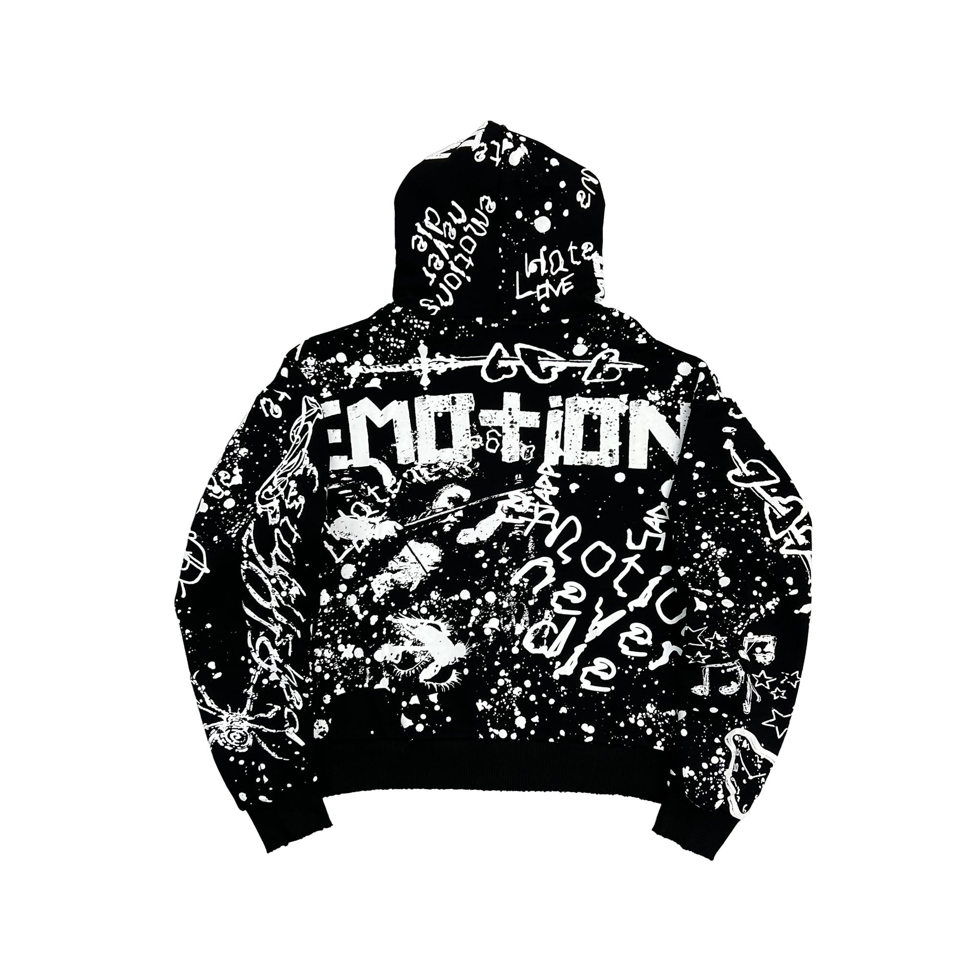MIXED EMOTION-Men's Zip-Up Hoodies