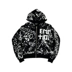 MIXED EMOTION-Men's Zip-Up Hoodies