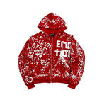 MIXED EMOTION-Men's Zip-Up Hoodies