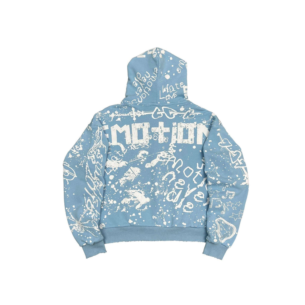 MIXED EMOTION-Men's Zip-Up Hoodies