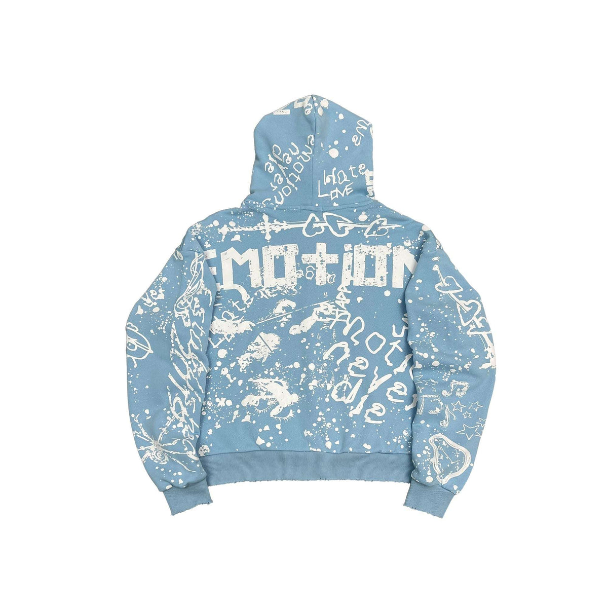 MIXED EMOTION-Men's Zip-Up Hoodies