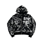 MIXED EMOTION-Men's Zip-Up Hoodies
