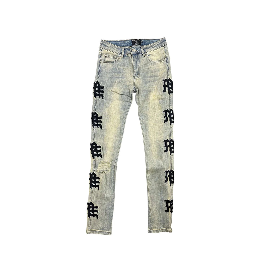 MIXED EMOTION-Men's Skinny Fit Jeans and Denim