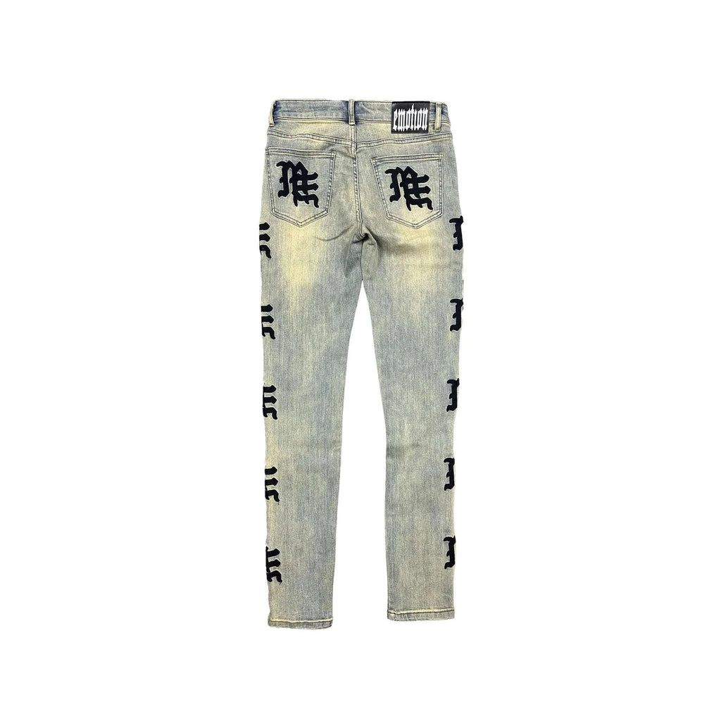 MIXED EMOTION-Men's Skinny Fit Jeans and Denim