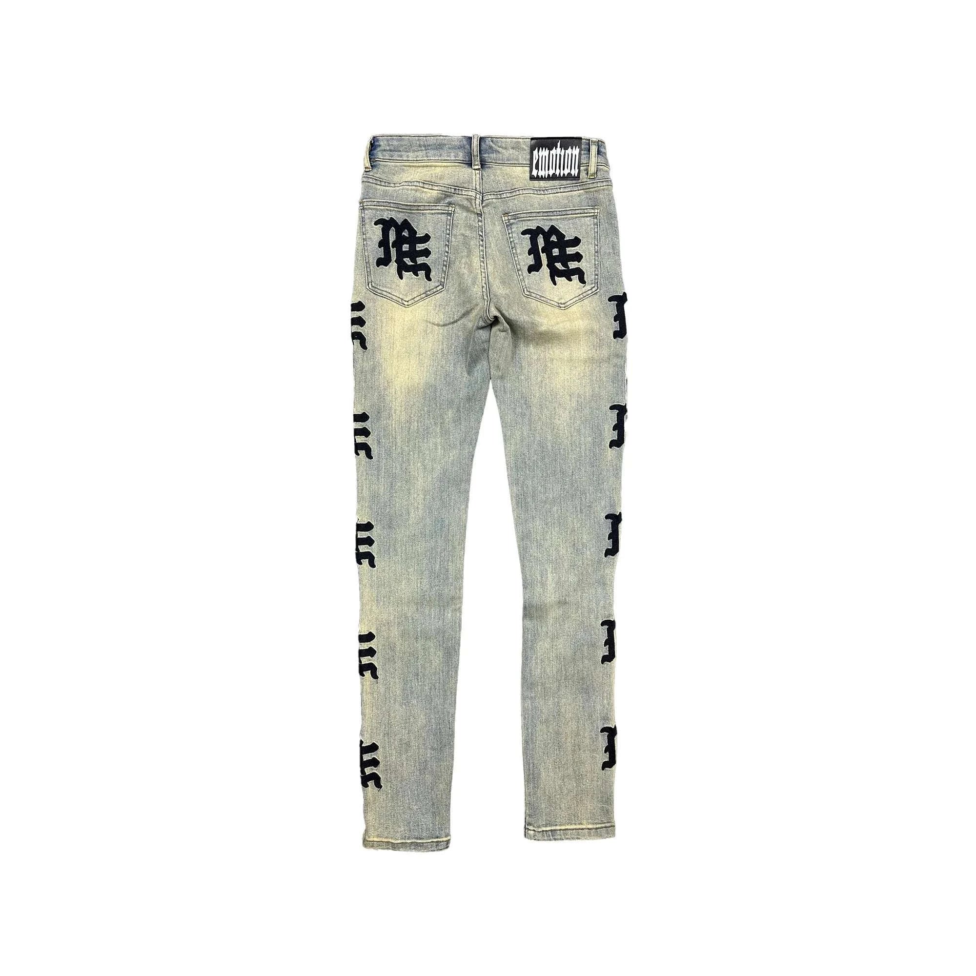 MIXED EMOTION-Men's Skinny Fit Jeans and Denim