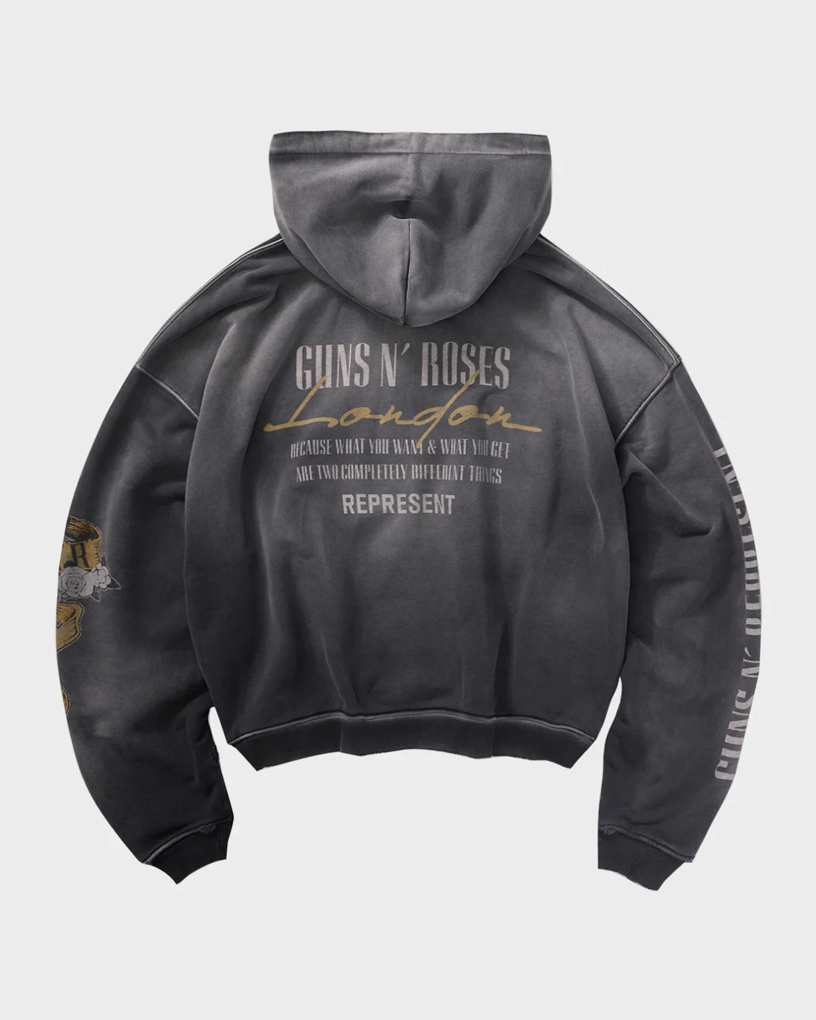 Sudadera con capucha y cremallera cruzada de Guns N' Roses REPRESENT X Imagen secundaria del producto