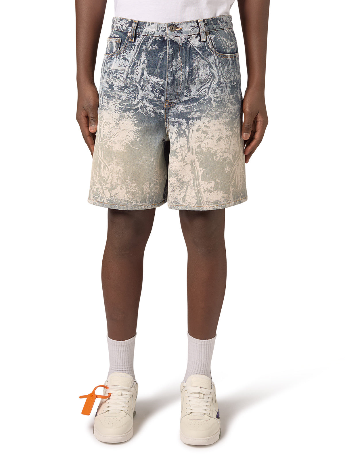 OFF-WHITE-Men's Jean Shorts and Denim Shorts