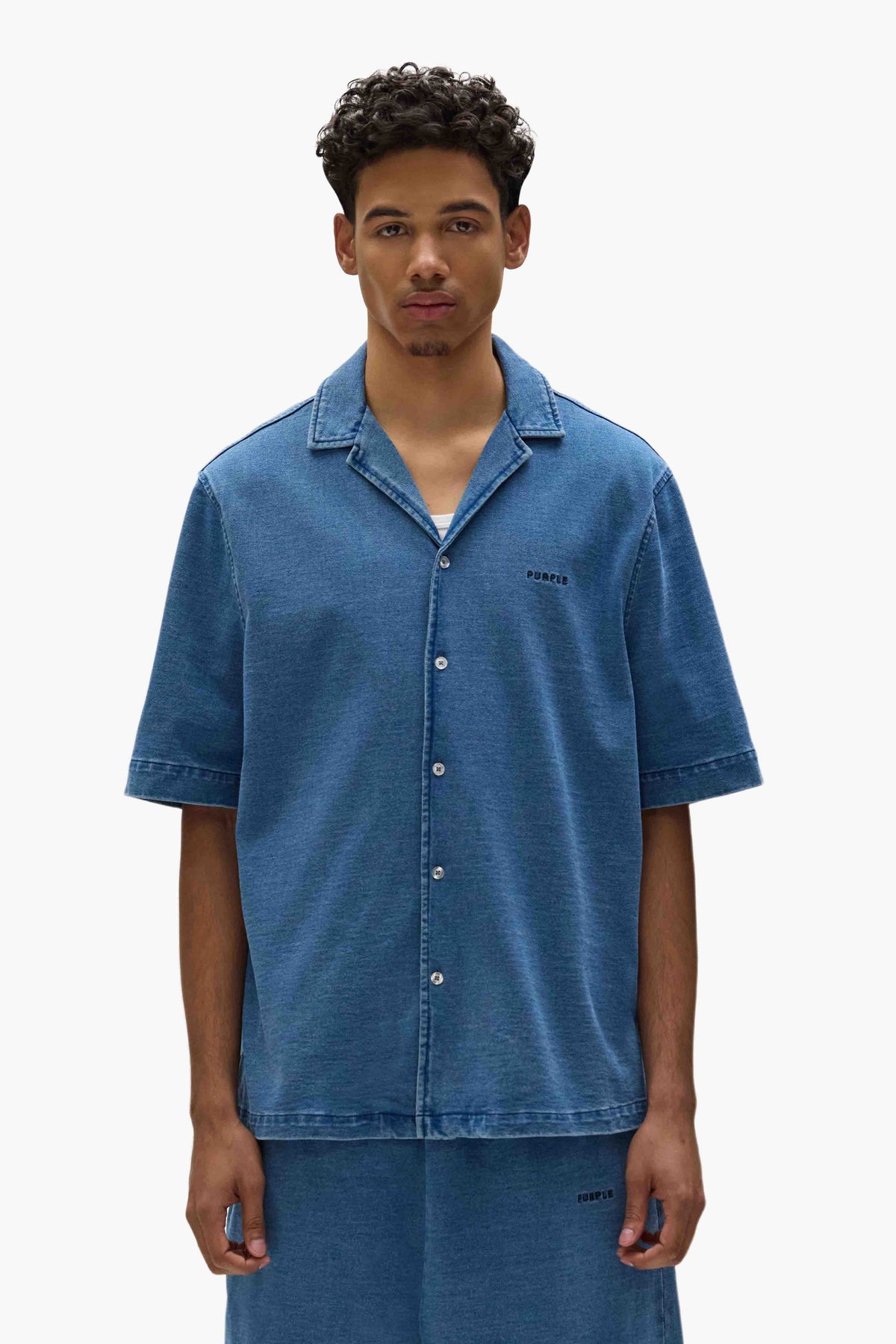 PURPLE BRAND-Men's Button-Up and Polo Shirts
