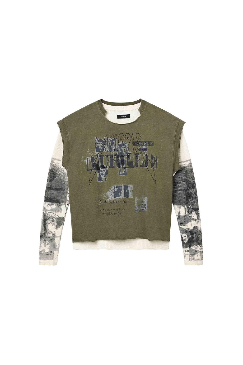 PURPLE BRAND-Men's Long-Sleeve T-Shirts and Tees