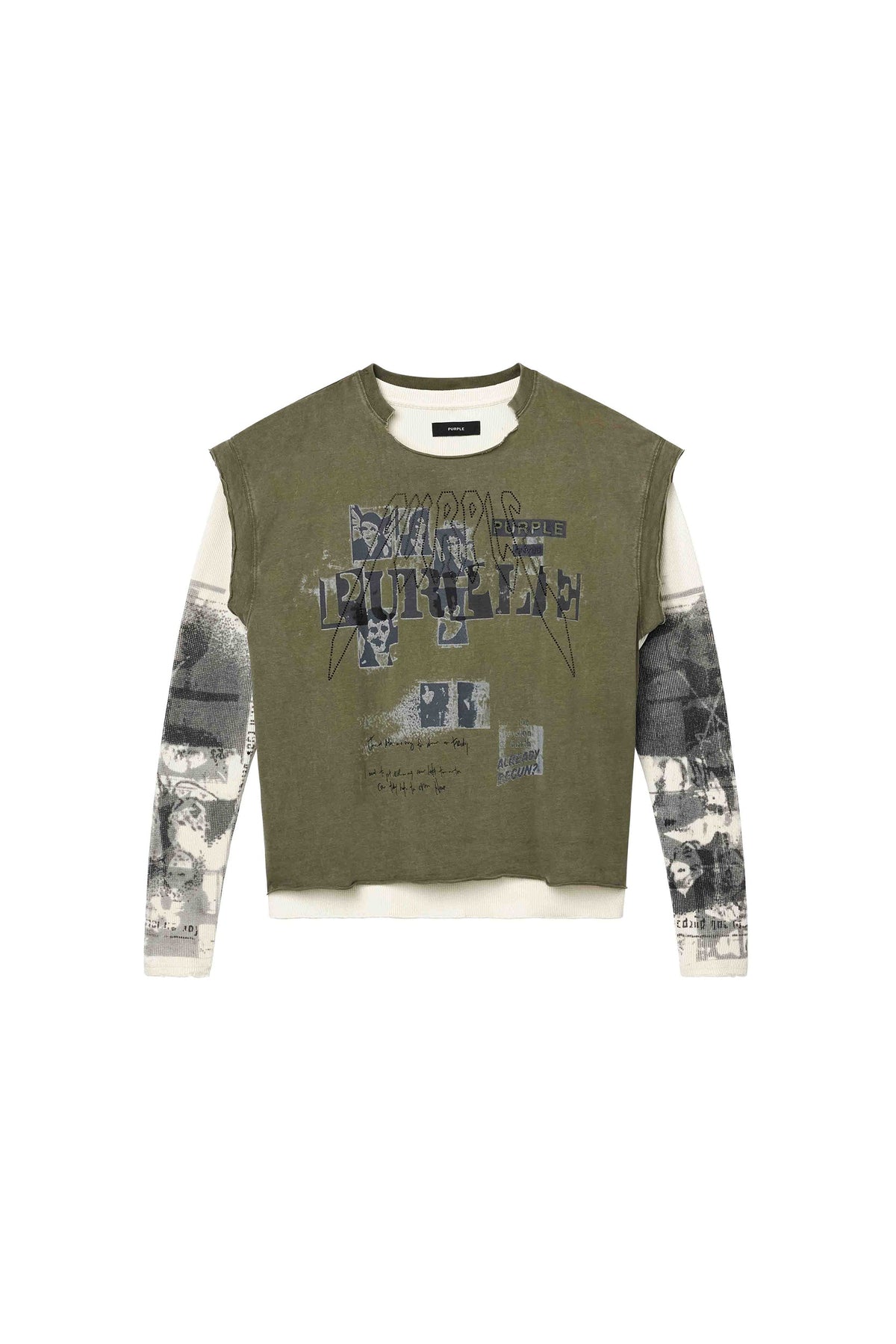 PURPLE BRAND-Men's Long-Sleeve T-Shirts and Tees