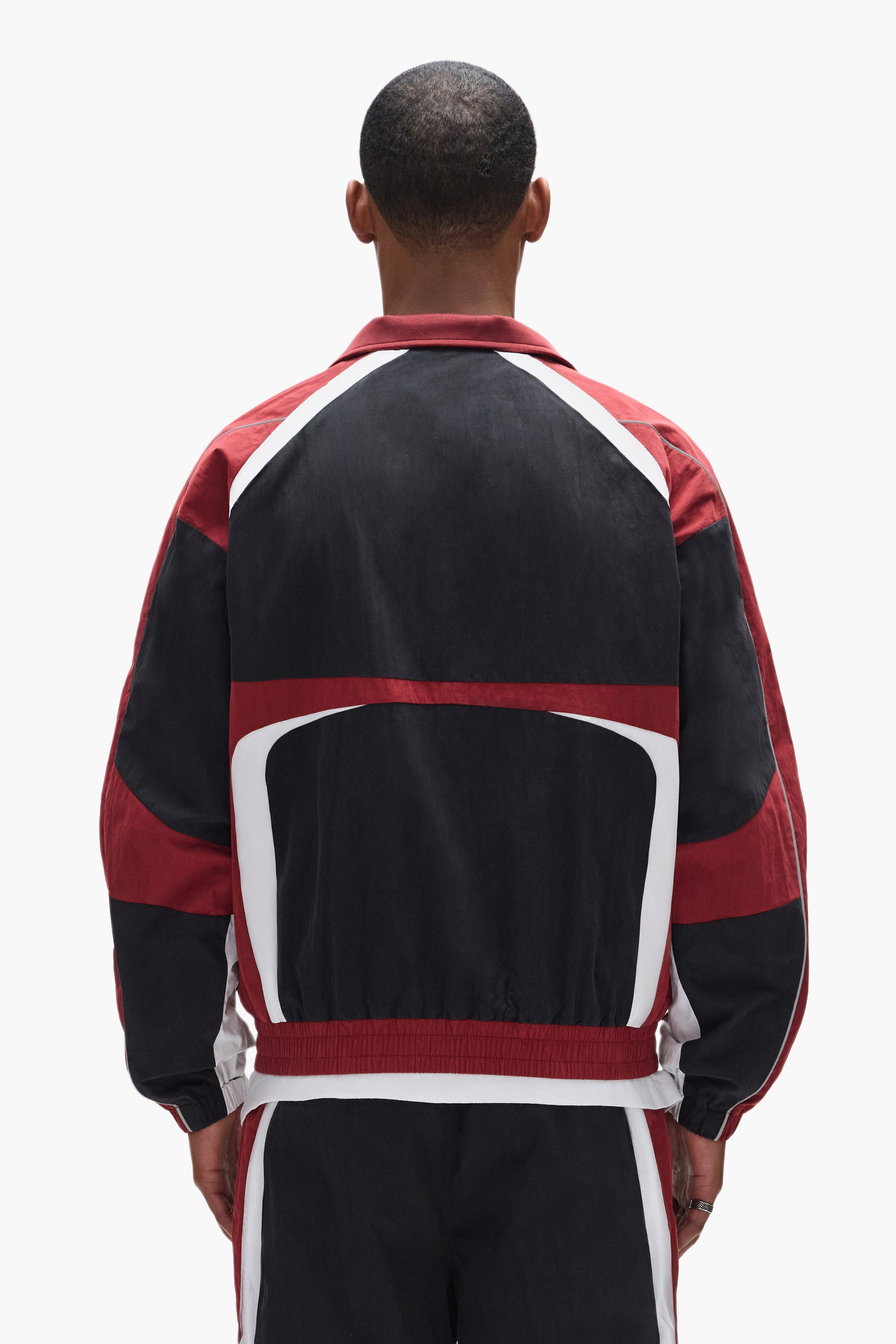 Chaqueta deportiva con logo de la marca morada M6102 Imagen secundaria del producto