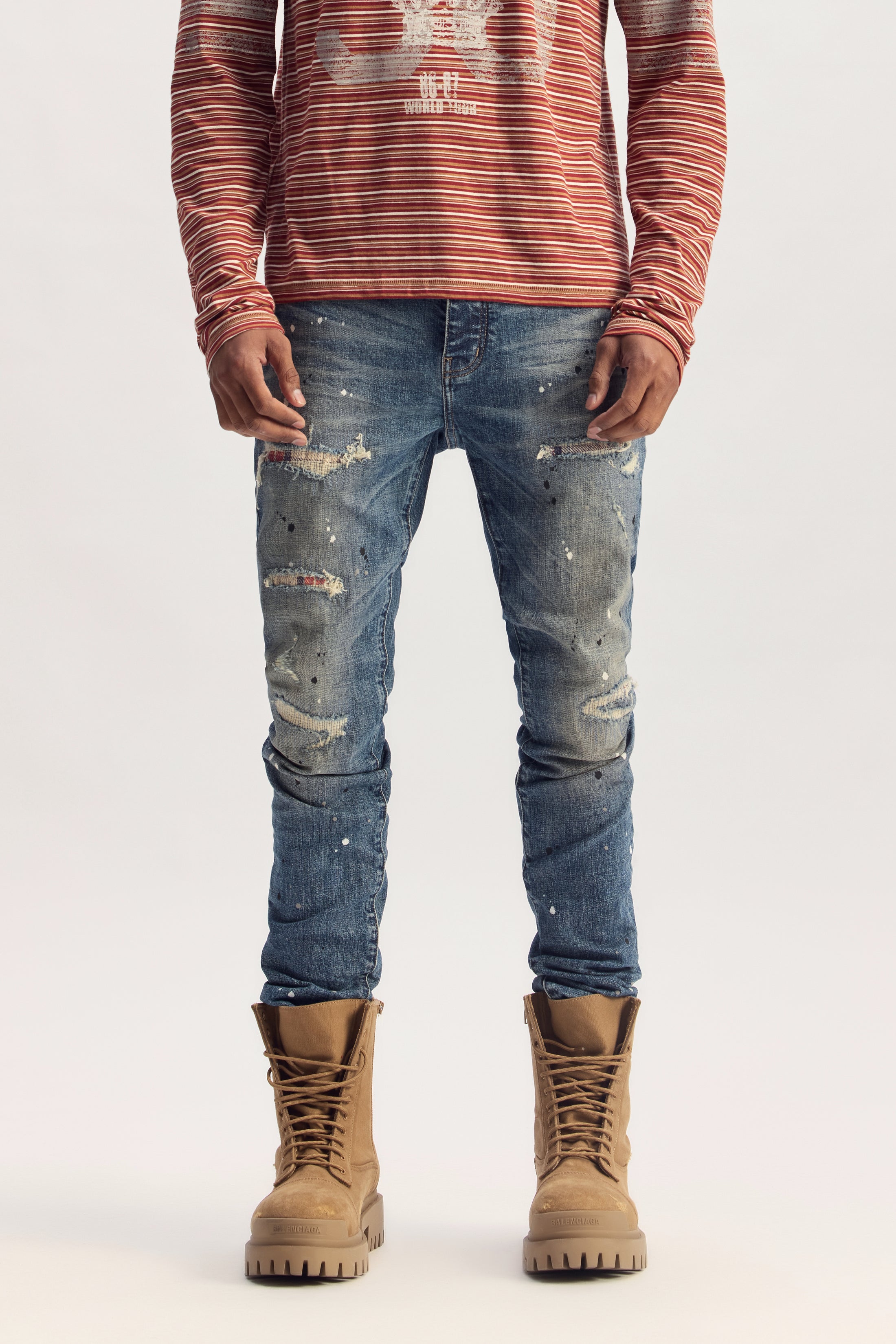 PURPLE BRAND-Men's Skinny Fit Jeans and Denim Imagen principal del producto