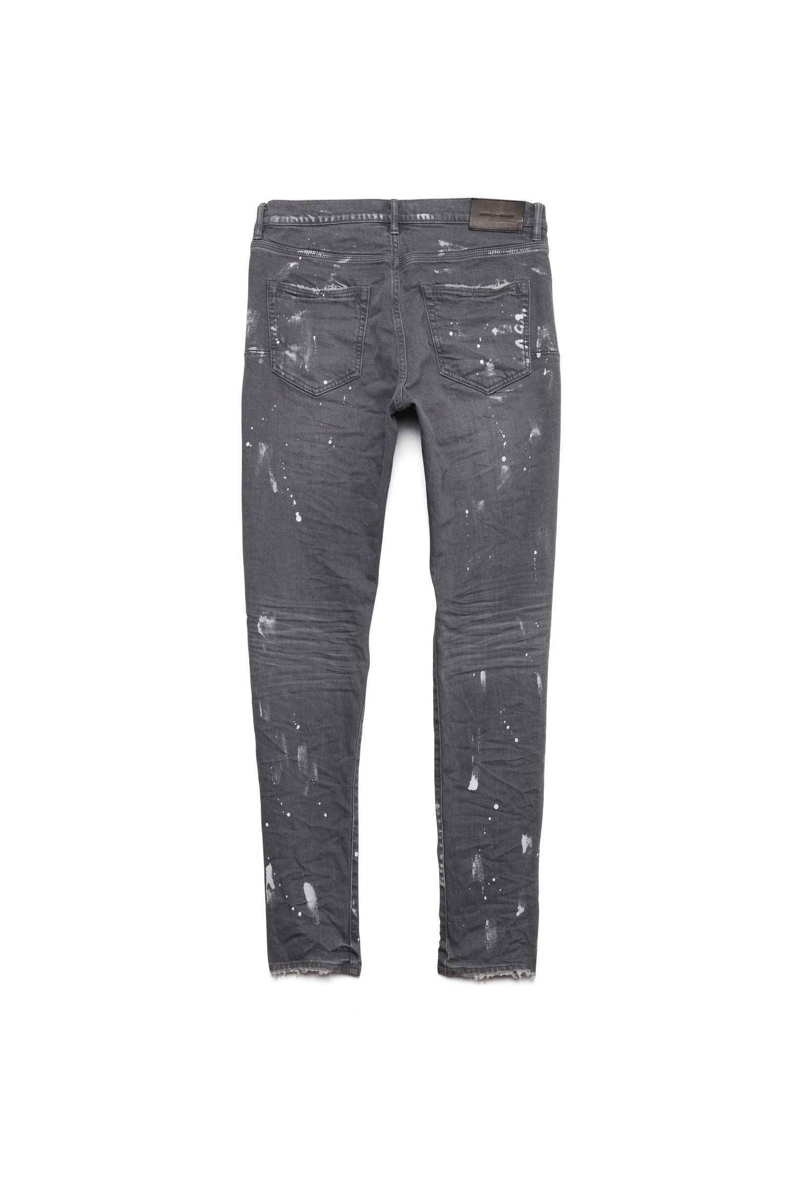 PURPLE BRAND P001 Worn Grey Knee Slit Secondary image