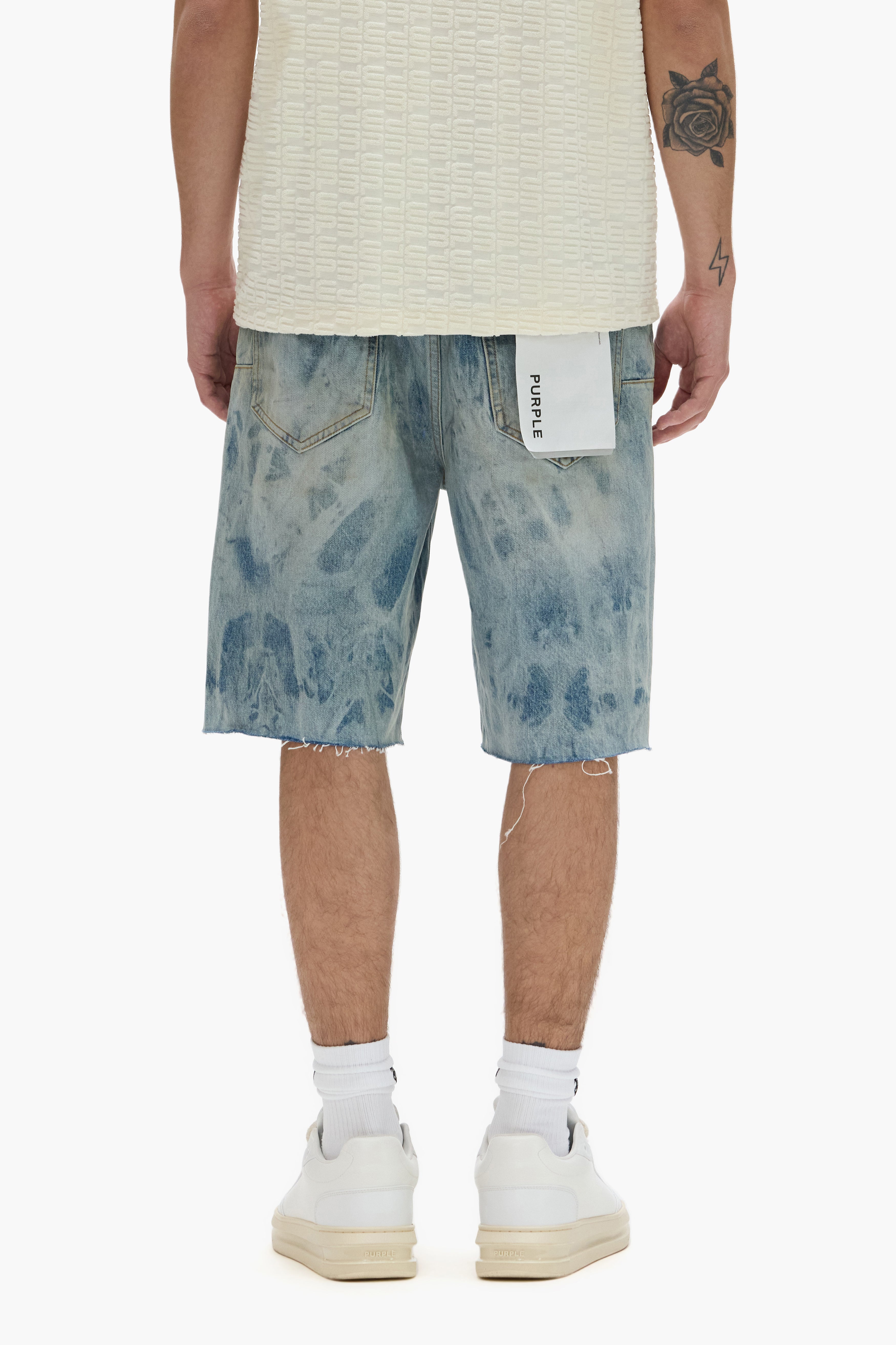 PURPLE BRAND P059 Mixed Paint Shorts Secondary image