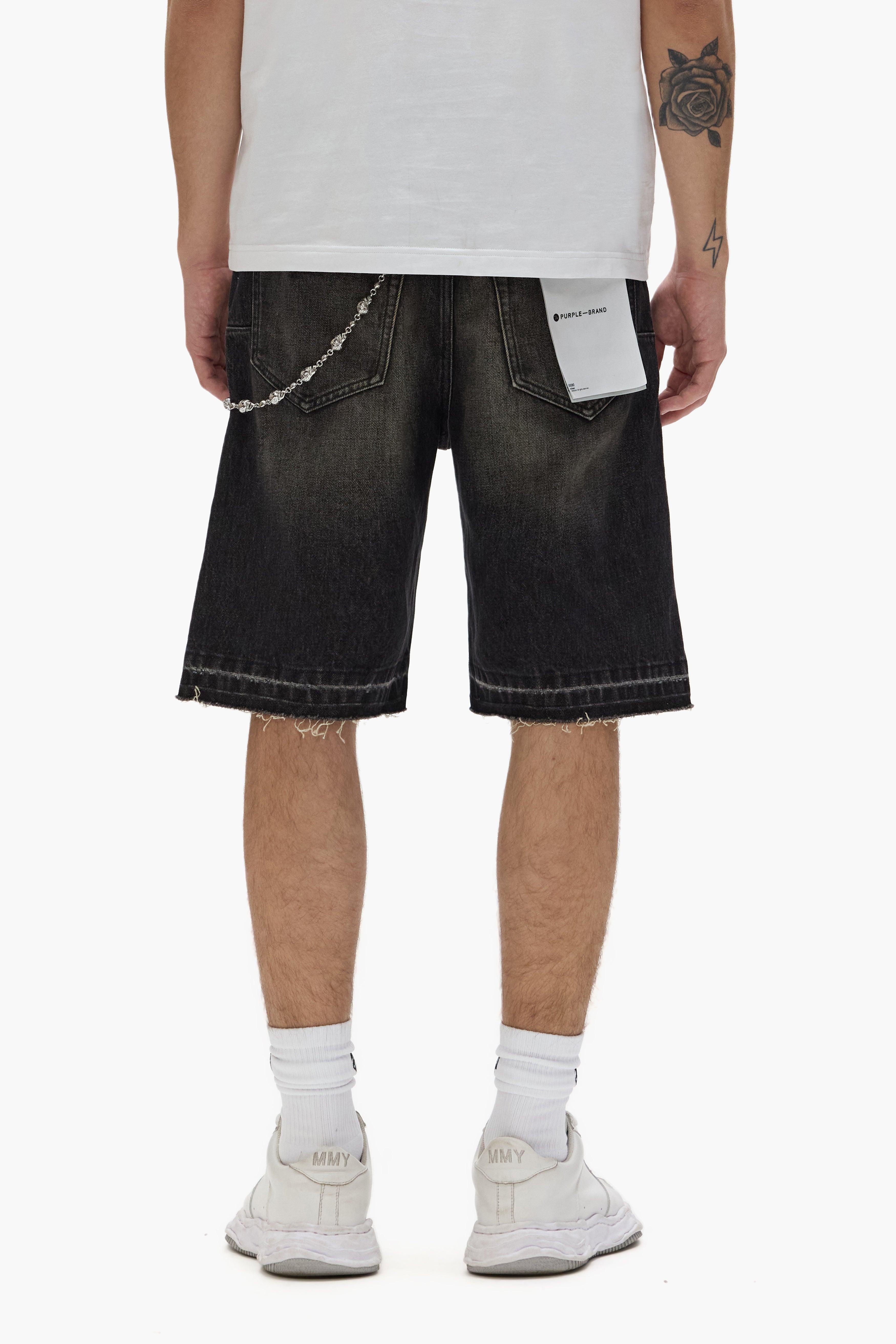 PURPLE BRAND P059 Worn Vintage Shorts Secondary image