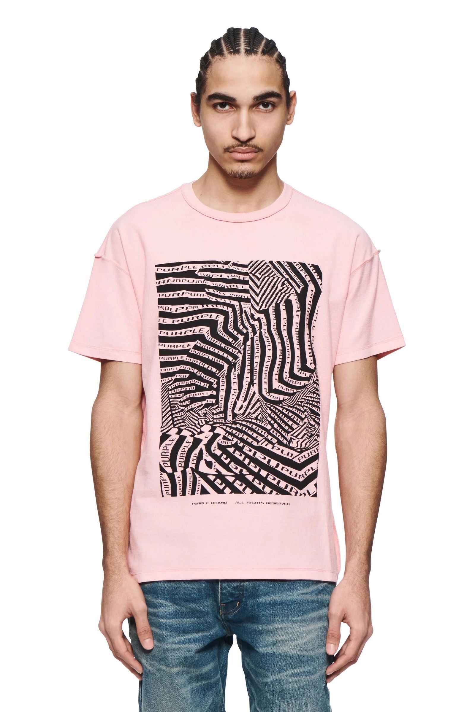 PURPLE BRAND-Men's Short-Sleeve T-Shirts and Tees Imagen principal del producto