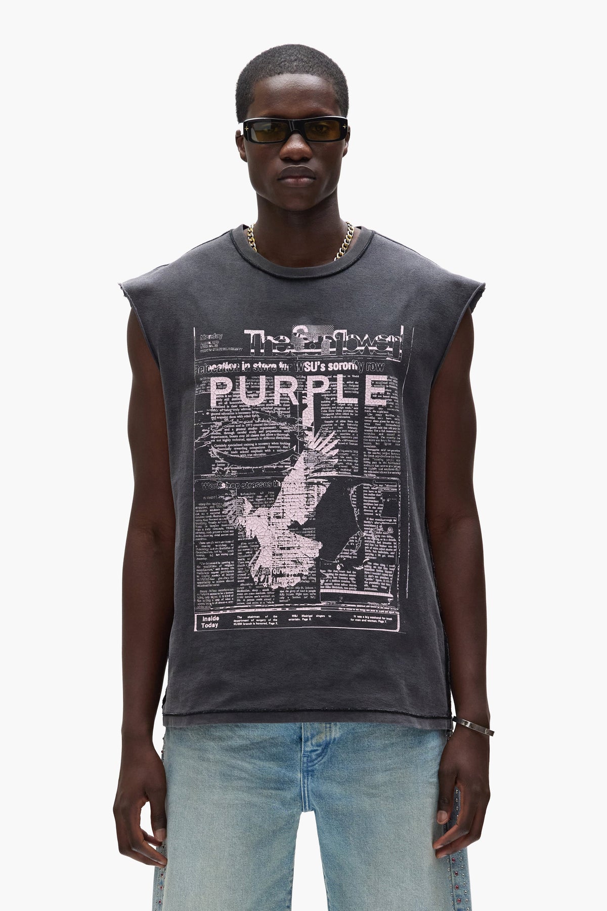PURPLE BRAND-Men's Tank Tops and Sleeveless T-Shirts and Tees