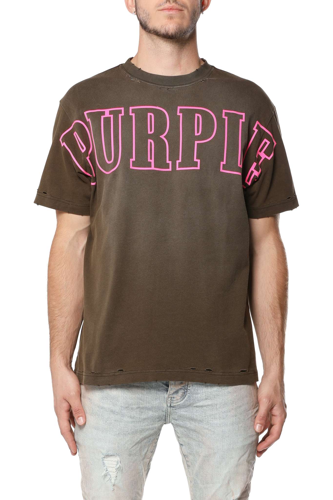 PURPLE BRAND-Men's Short-Sleeve T-Shirts and Tees