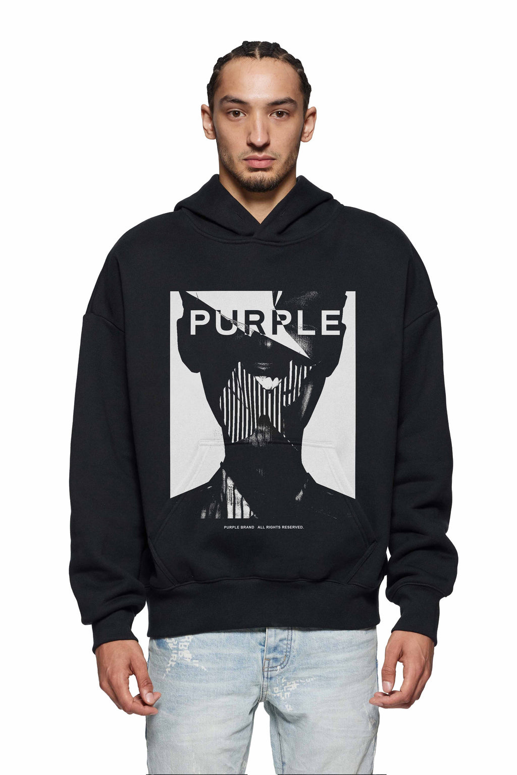 PURPLE BRAND-Men's Pullover Hoodies